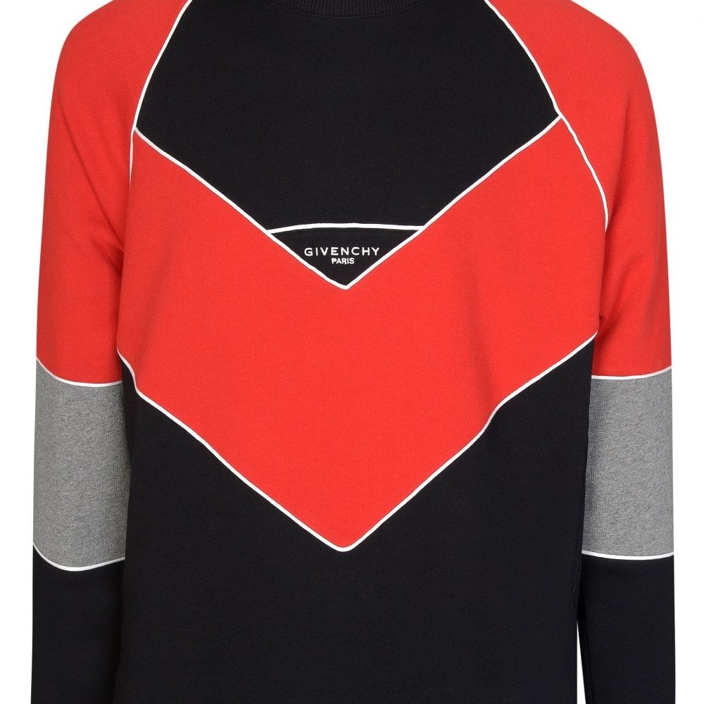 NWT Givenchy Sweater in Red, Black, and Gray